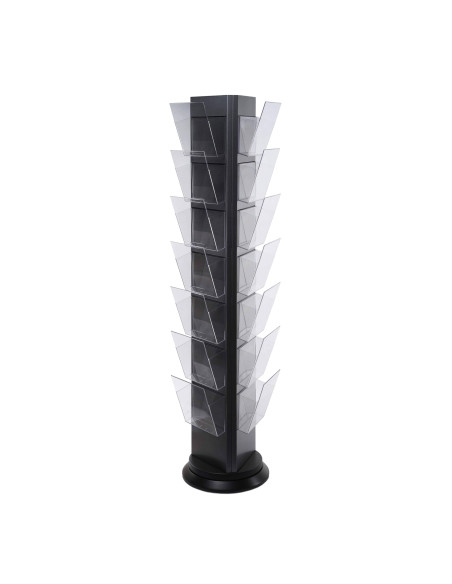 Colonne 3 faces rotative Grise 18 A4 4808