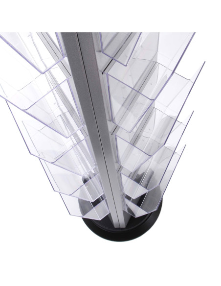 Colonne 3 faces rotative Grise 18 A4 4808