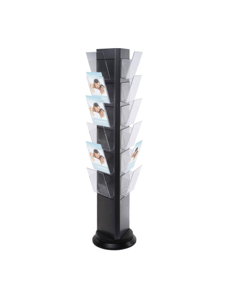 Colonne 3 faces rotative Grise 18 A4 4808