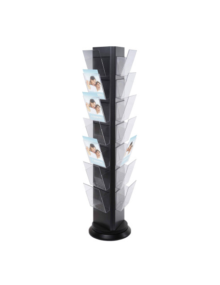 Colonne 3 faces rotative Grise 18 A4 4808