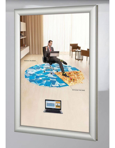 Cadre à clapets pour vitrine 8040 - Portes affiches intérieur