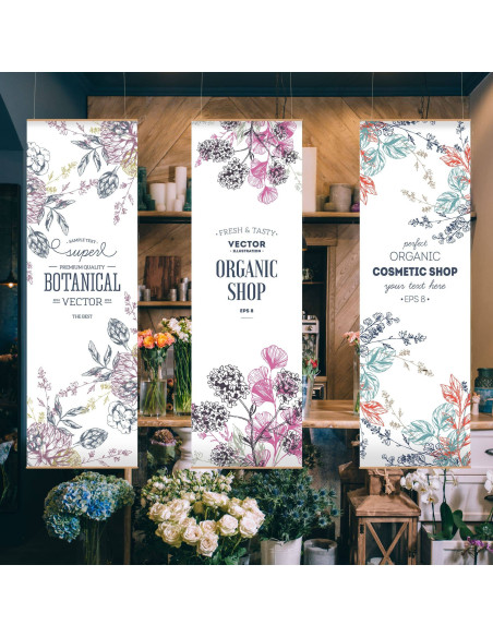 Porte affiche bois 8011