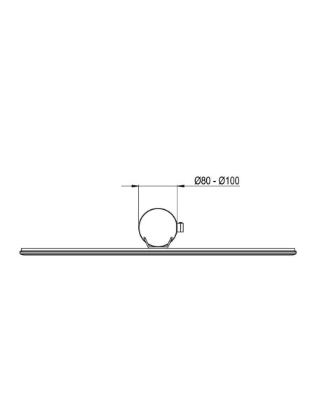 Cadre clic clac étanche pour poteaux 8055