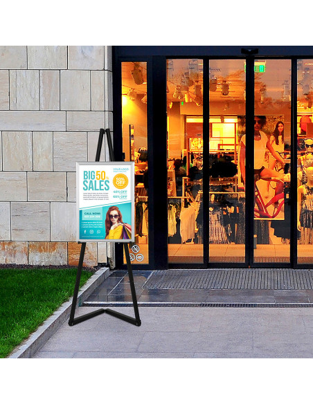Chevalet porte-toiles 5555 : Porte messages, porte menus et porte visuels - Afix