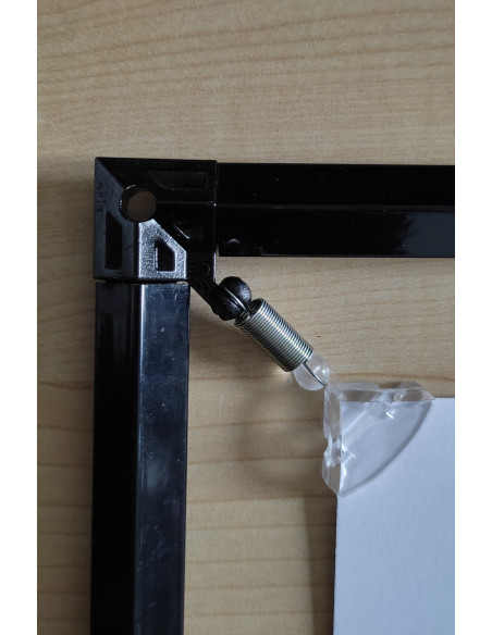 Equerres pour Afix 12 mm : Accessoires cadres porte affiches, affichage - Afix