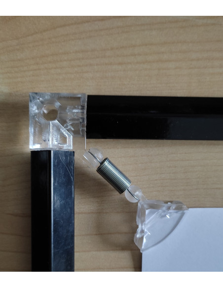 Equerres pour Afix 12 mm : Accessoires cadres porte affiches, affichage - Afix