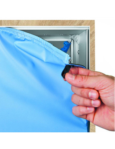 8086, Cadre textile grand format bois LED : Cadres porte affiches, affichage | Afix