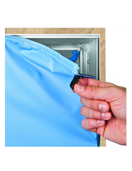 8086, Cadre textile grand format bois LED : Cadres porte affiches, affichage | Afix