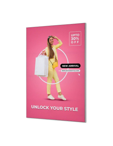 8104, Cadre textile imprimé aluminium : Cadres porte affiches, affichage | Afix