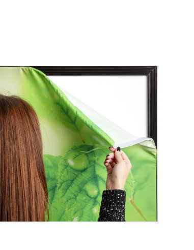 8107, Cadre noir textile épaisseur 22 mm : Cadres porte affiches, affichage | Afix