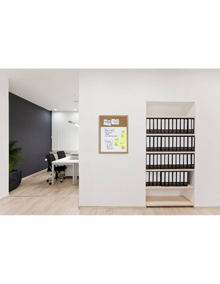 5569 Tableau en bois mixte blanc / liège : Signalétique et PLV en bois | Afix