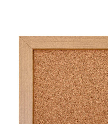 5569 Tableau en bois mixte blanc / liège : Signalétique et PLV en bois | Afix