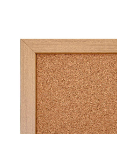 5569 Tableau en bois mixte blanc / liège : Signalétique et PLV en bois | Afix