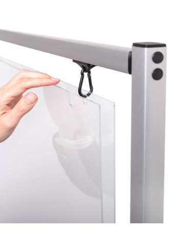 Porte visuel suspendu 4158 : Porte messages, porte menus et porte visuels | Afix