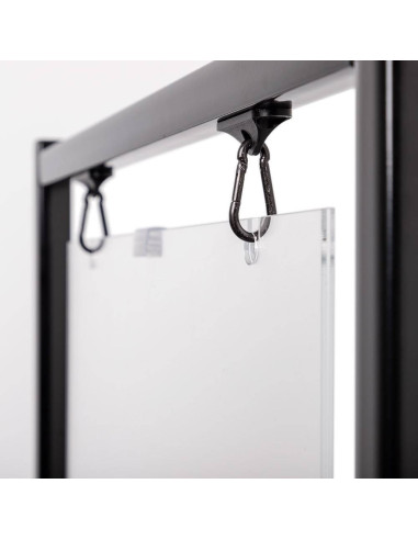 Porte visuel suspendu 4158 : Porte messages, porte menus et porte visuels | Afix