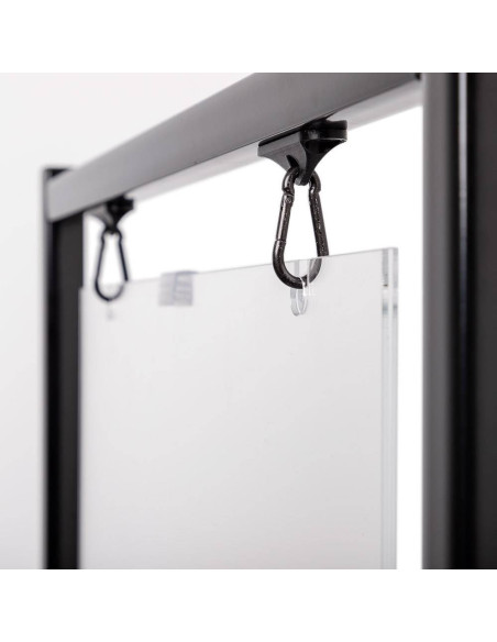 Porte visuel suspendu 4158 : Porte messages, porte menus et porte visuels | Afix