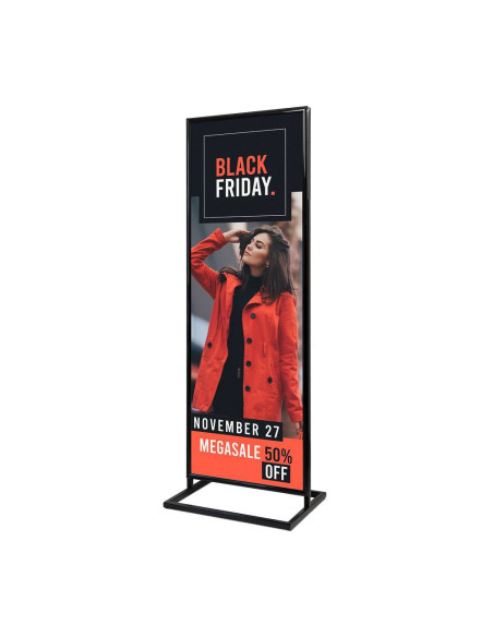 4159 Totem porte visuel sur pied : Présentoirs colonne et totems | Afix