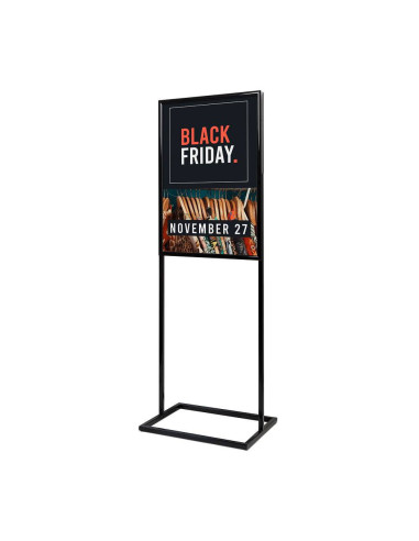 4159 Totem porte visuel sur pied : Présentoirs colonne et totems | Afix