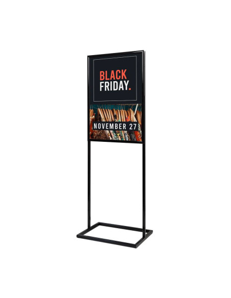 4159 Totem porte visuel sur pied : Présentoirs colonne et totems | Afix