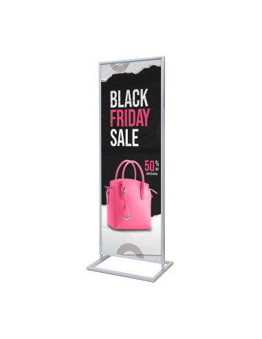 4159 Totem porte visuel sur pied : Présentoirs colonne et totems | Afix