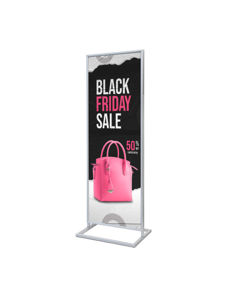 4159 Totem porte visuel sur pied : Présentoirs colonne et totems | Afix