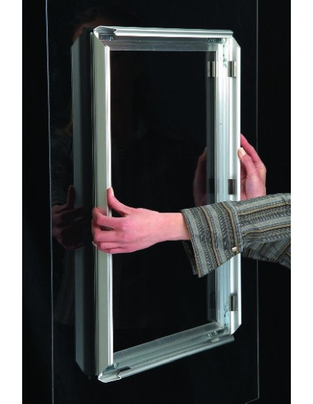 Cadre à clapets pour vitrine 8040 - Portes affiches intérieur