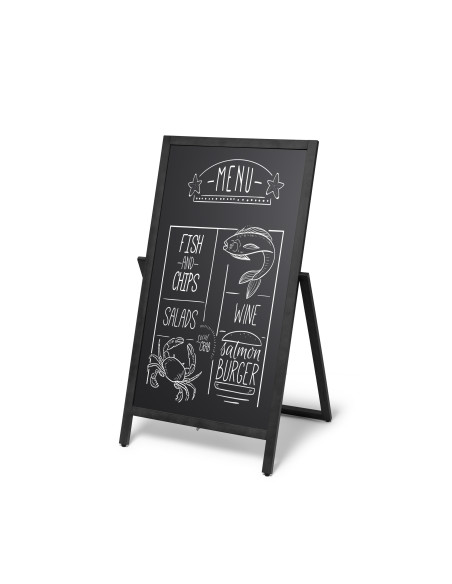 4166 Chevalet flip en bois : Porte menus pour restaurants | Afix