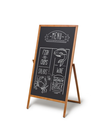 4166 Chevalet flip en bois : Porte menus pour restaurants | Afix