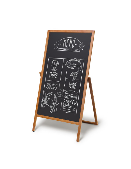 4166 Chevalet flip en bois : Porte menus pour restaurants | Afix