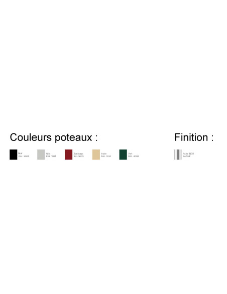 Poteau de guidage à cordon 9300 : Poteaux à cordons - Afix