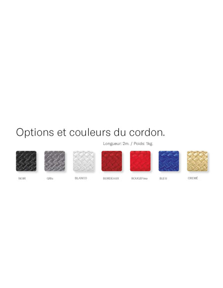 Cordon 9320 pour poteau de guidage ECO 9312 : Poteaux de guidage et guide-files | Afix