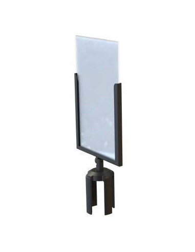 Porte visuel inclinable 9208, pour 9200, 9202, 9204, 9210, 9212, 9214 : Accessoires comptoirs, stands et poteaux de guidage | Af