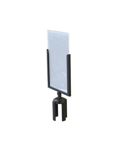 Porte visuel inclinable 9208, pour 9200, 9202, 9204, 9210, 9212, 9214 : Accessoires comptoirs, stands et poteaux de guidage | Af