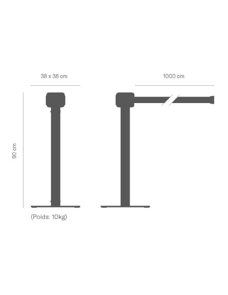 Poteau industrie 9500 : Poteaux de chantier - Afix