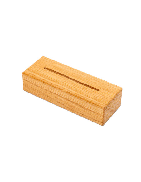 7021 Porte visuel avec socle en bois : PLV de comptoir | Afix