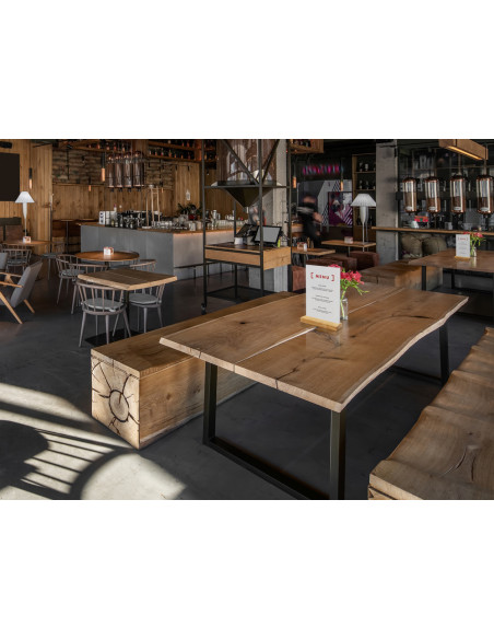 7021 Porte visuel avec socle en bois : PLV de comptoir | Afix