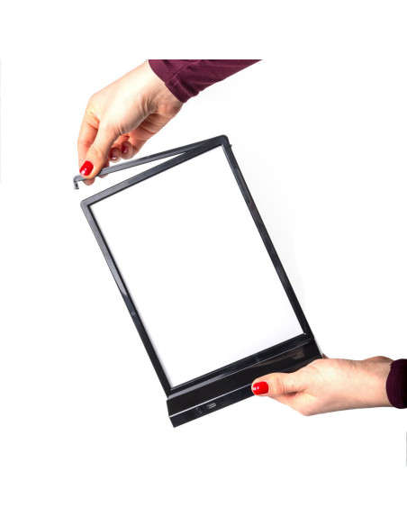 7023L Porte visuel de comptoir LED : PLV de comptoir | Afix