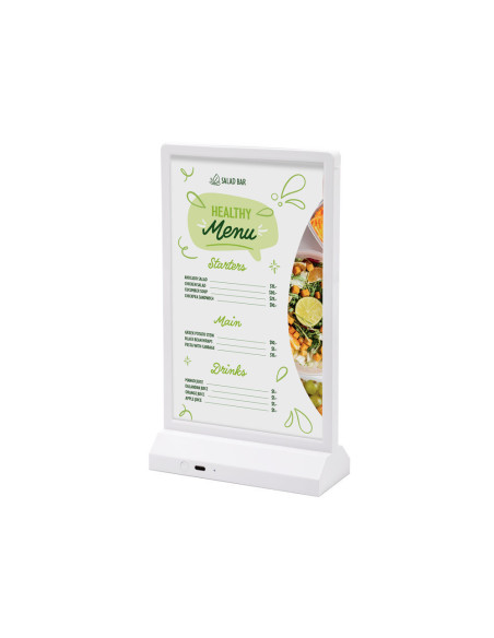 7023L Porte visuel de comptoir LED : PLV de comptoir | Afix