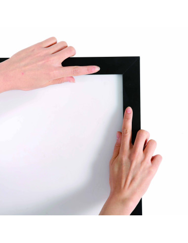 Cadre grand format à clapets pour vitrine 8043