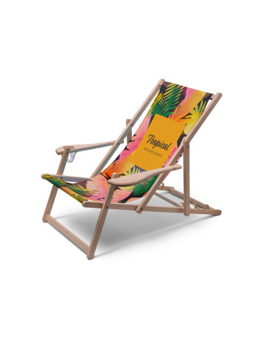5305 Chaise longue en bois Confort : Présentoirs bois | Afix