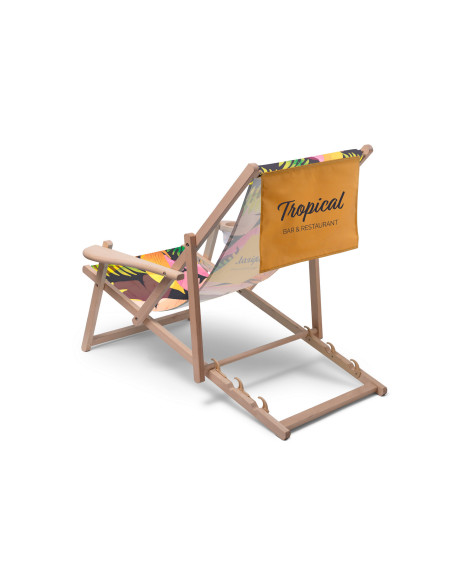 5305 Chaise longue en bois Confort : Présentoirs bois | Afix
