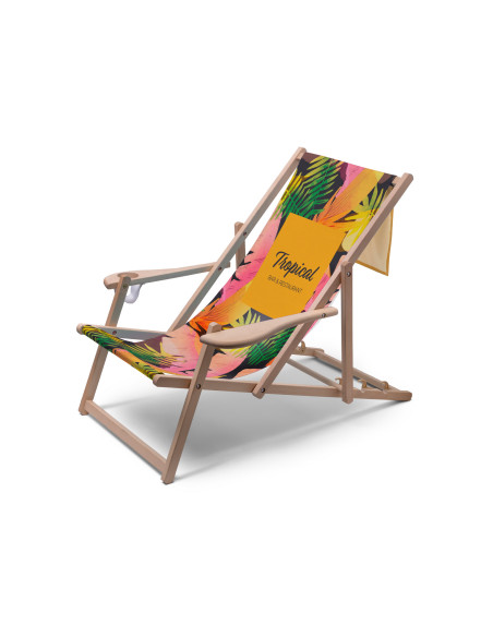 5305 Chaise longue en bois Confort : Présentoirs bois | Afix