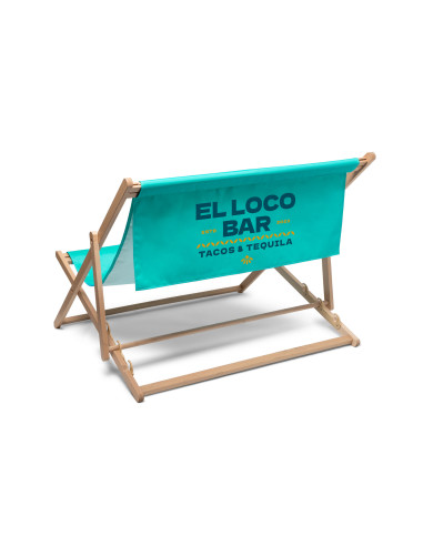 5306 Chaise longue en bois DUO : Présentoirs bois | Afix