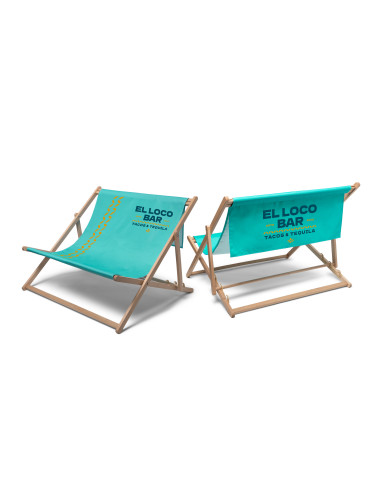 5306 Chaise longue en bois DUO : Présentoirs bois | Afix