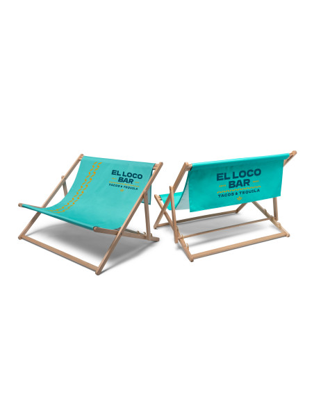 5306 Chaise longue en bois DUO : Présentoirs bois | Afix