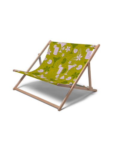 5306 Chaise longue en bois DUO : Présentoirs bois | Afix