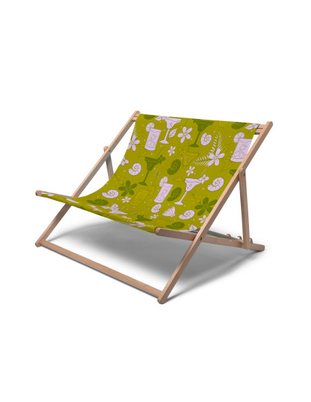 5306 Chaise longue en bois DUO : Présentoirs bois | Afix