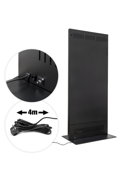4189 Totem SLIM pour signalétique digitale : Multimédia | Afix