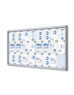 Vitrine intérieure portes coulissantes 5122 : Vitrines d'affichage - Afix