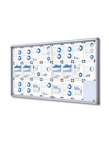 Vitrine intérieure portes coulissantes 5122 : Vitrines d'affichage - Afix